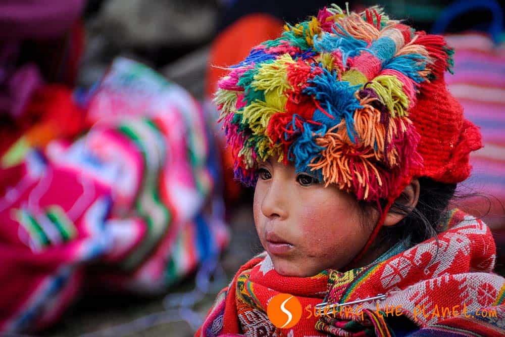 Little Quechua girl in Huilloc Little Quechua girl in Huilloc