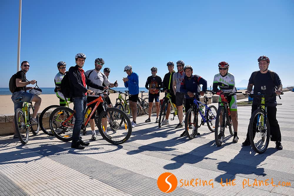 Group of cyclists Group of cyclists