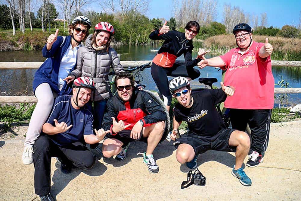 Group photo route around Gandia Group photo route around Gandia