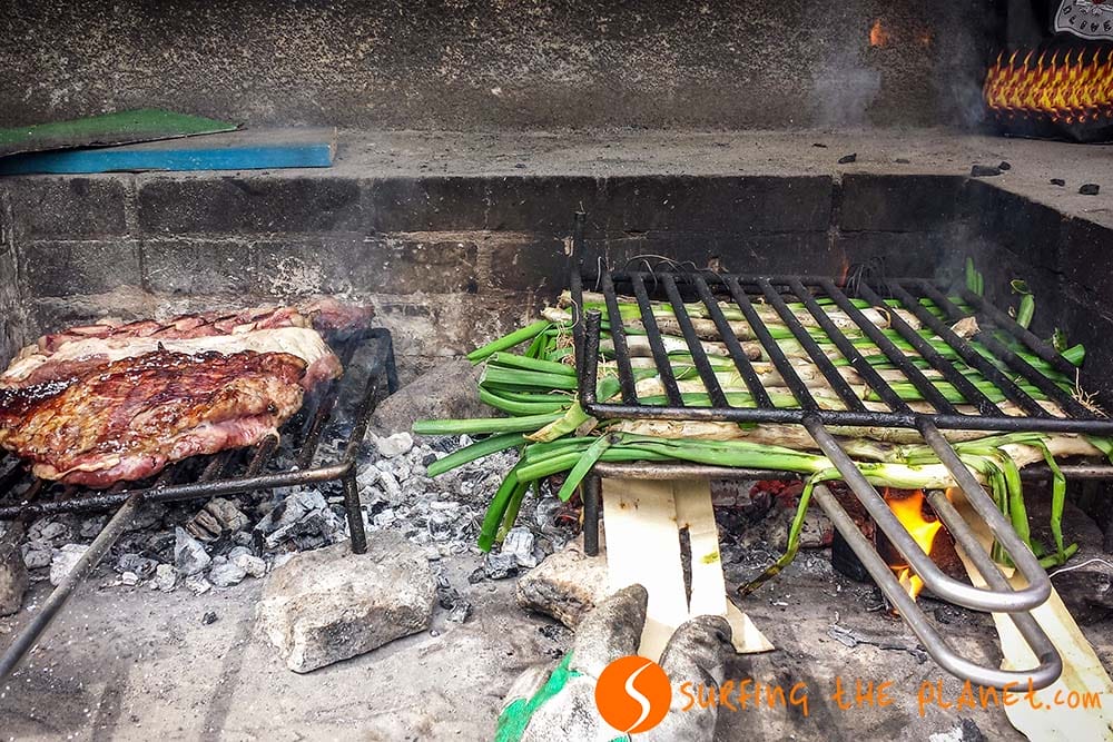 Calcots on the fire Calcots on the fire