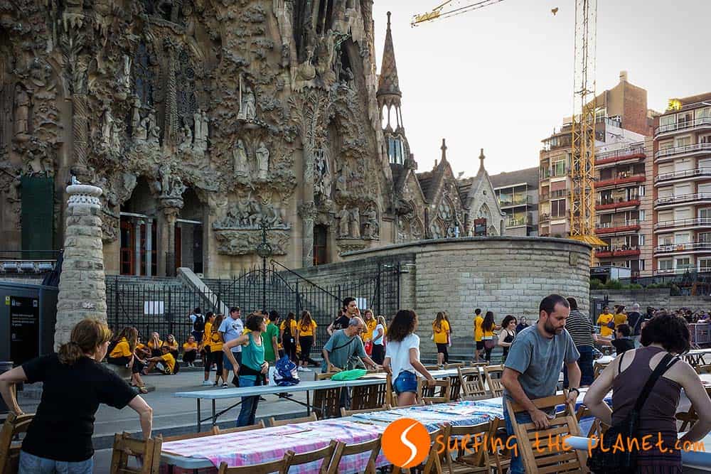 Table preparation Sant Joan