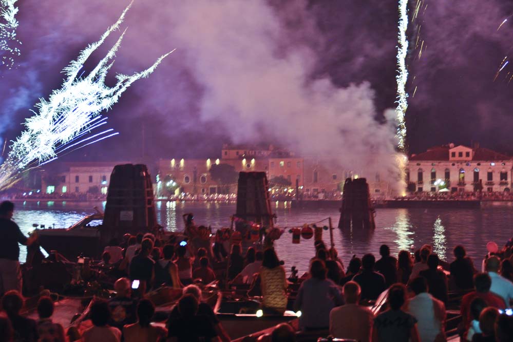 Fireworks over Venice Redentore