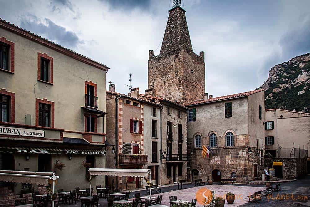 Villefranche-de-Conflent Main Square | South France Perpignan Villefranche-de-Conflent Main Square | South France Perpignan