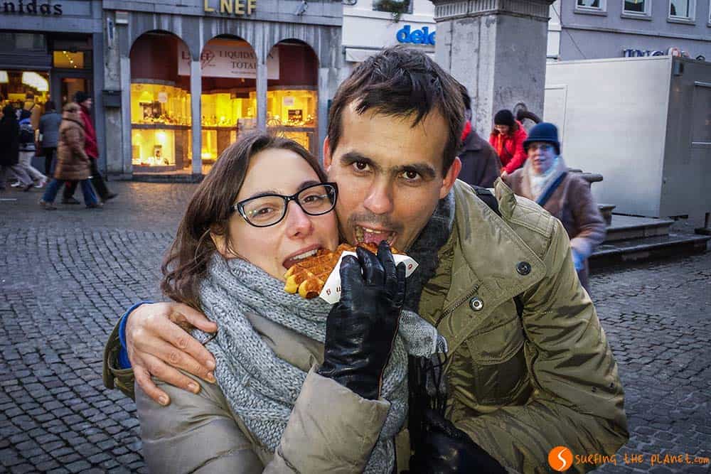 Waffles in Mons Belgium
