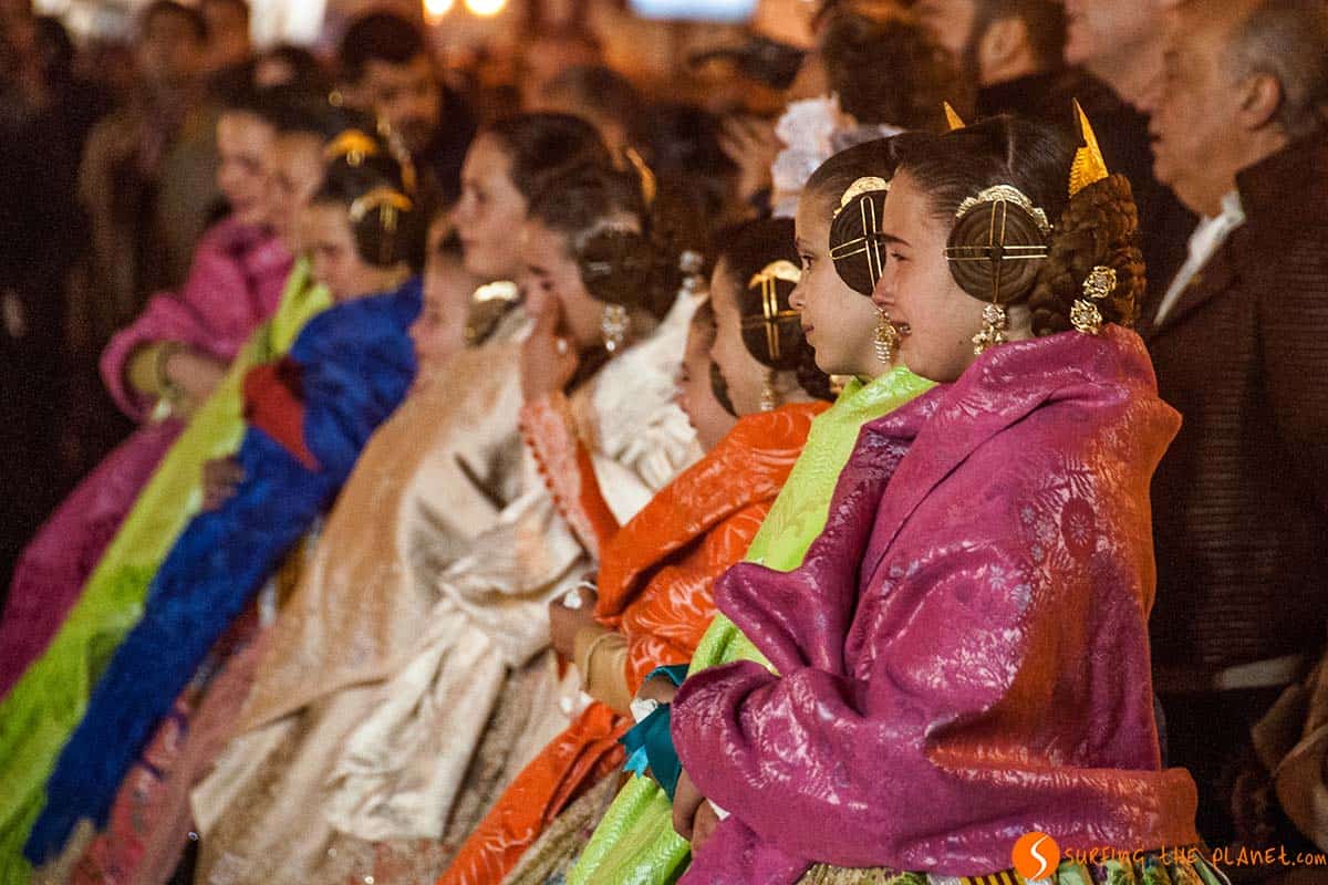 Little girl crying for the end of the Fallas Festival Valencia