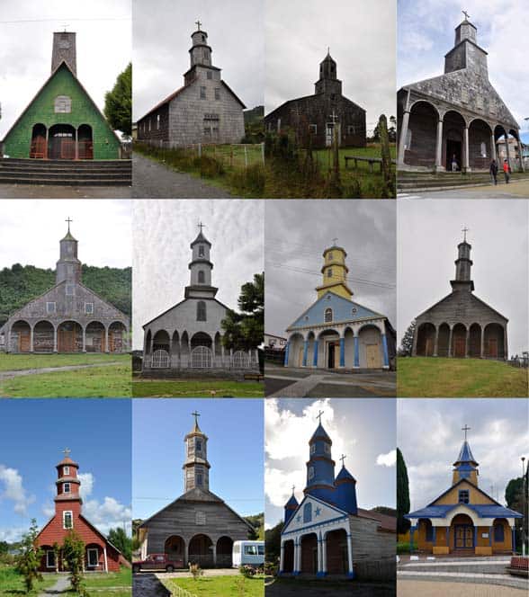 Iglesias Isla Chiloé Chiese di Chiloé