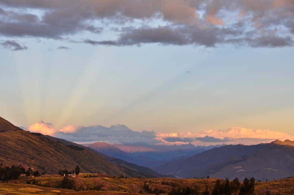 Sunset at Puka Pukara Tramonto a Puka Pukara