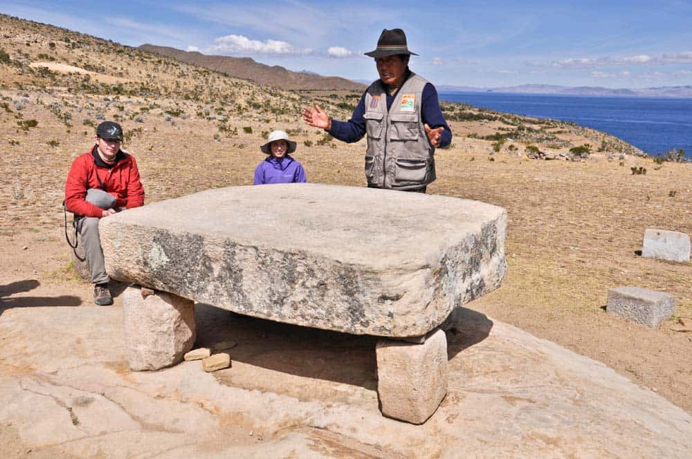 Mesa del Sacrificio, Isla del Sol, Lago Titicaca, Bolivia Mesa del Sacrificio, Isla del Sol, Lago Titicaca, Bolivia