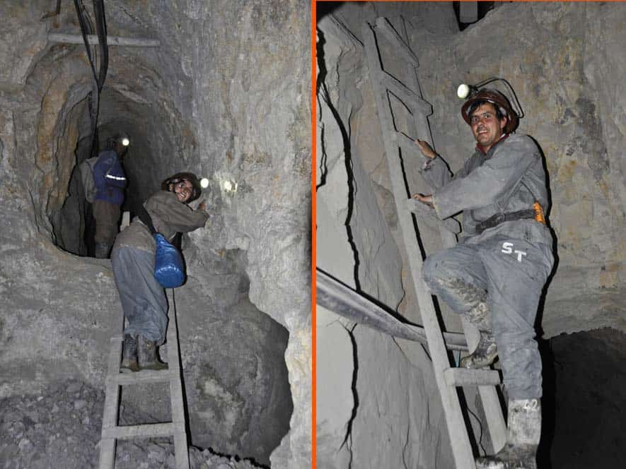 En la minas de Potosí, Bolivia En la minas de Potosí, Bolivia