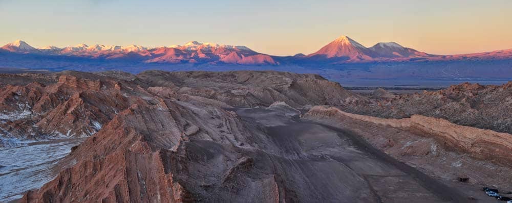Sunset in the moon valley tramonto nella valle della luna