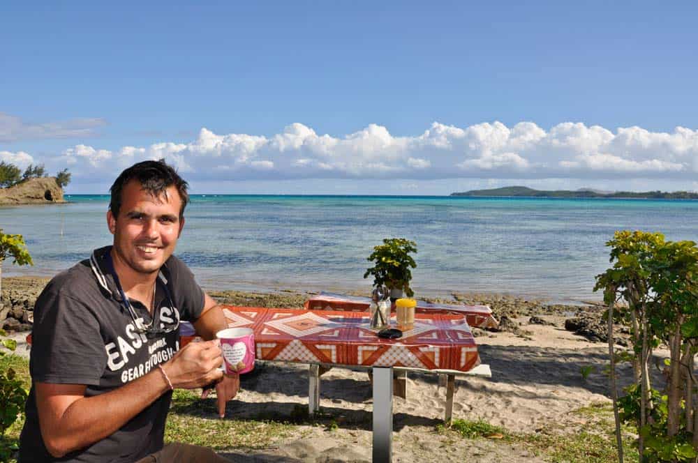 Coffee on the beach Caffé sulla spiaggia nell'isola Nacula | Viaggiare a Figi