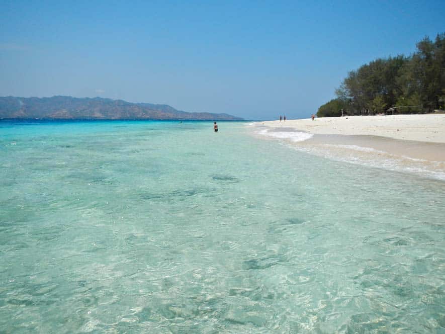 Spiagge bianche nell'isola di Gilli Meno | Viaggio Indonesia