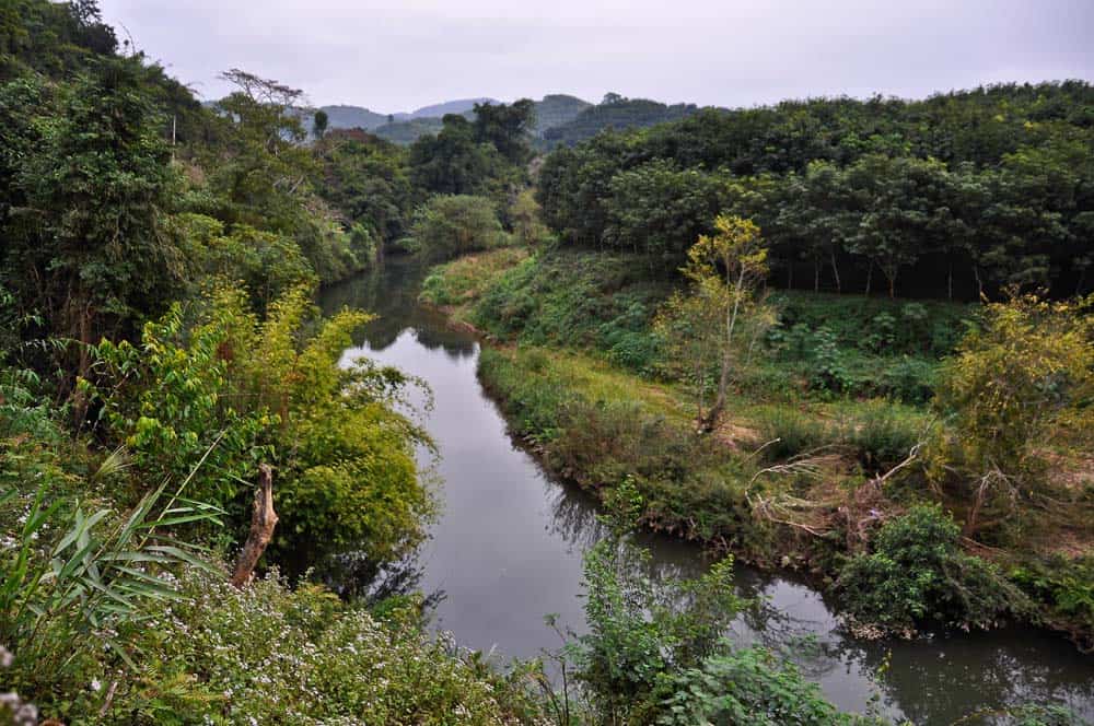 Paesaggio di Luang Nam Tha in Laos Paesaggio di Luang Nam Tha in Laos