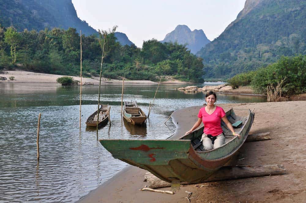 Muang Ngoi spiaggia Muang Ngoi spiaggia