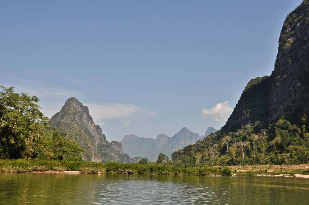 Nam Ou River from the boat