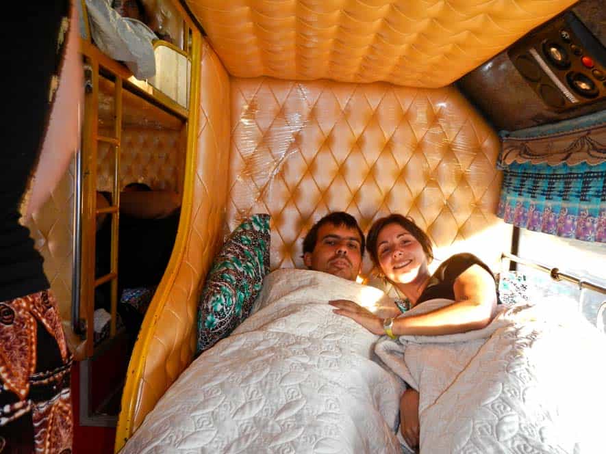 Bus notturno nel Laos Bus notturno nel Laos