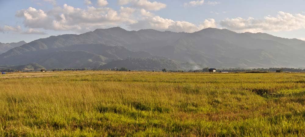Paesaggio di Muang Sing in Laos Paesaggio di Muang Sing in Laos