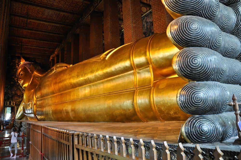 Wat Pho Buda reclinado, Bangkok, Tailandia Wat Pho Buda reclinado, Bangkok, Tailandia