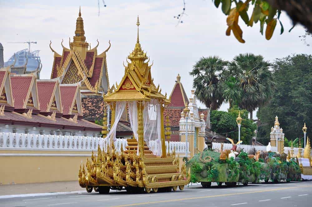 Desfile Funeral rey, Phnom Penh, Camboya Desfile Funeral rey, Phnom Penh, Camboya