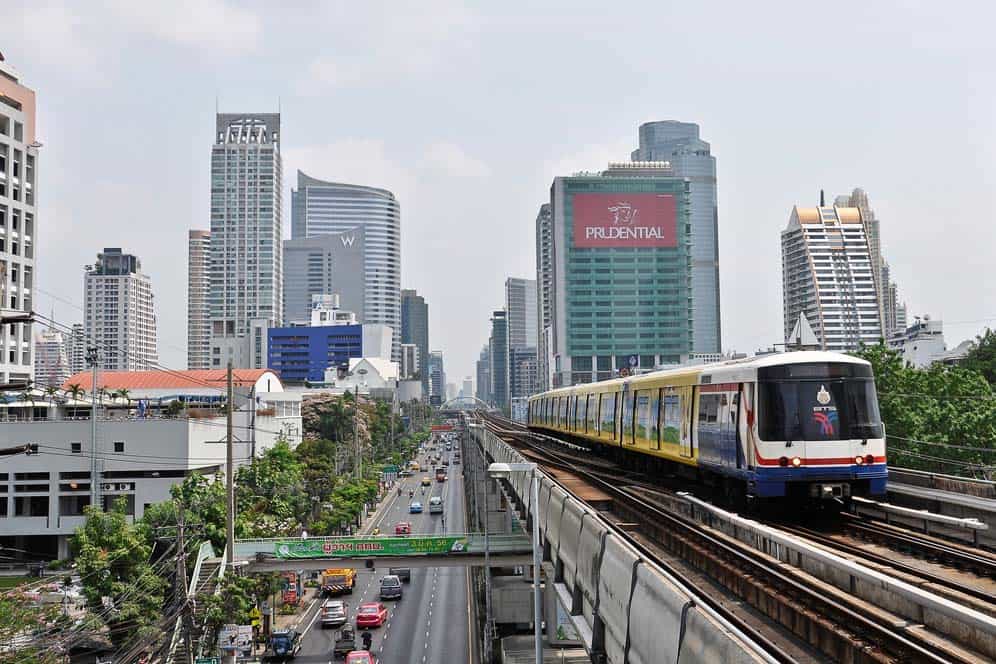Skytrain, Bangkok, Tailandia Skytrain, Bangkok, Tailandia