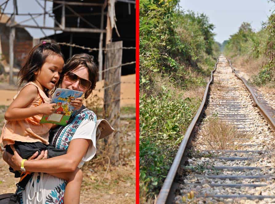 El mundo del tren de bambú, Battambang, Camboya El mundo del tren de bambú, Battambang, Camboya