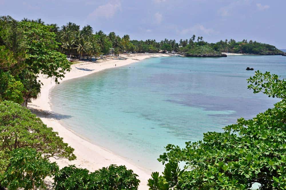 Playa de Arena blanca, Malapascua, Filipinas Playa de Arena blanca, Malapascua, Filipinas