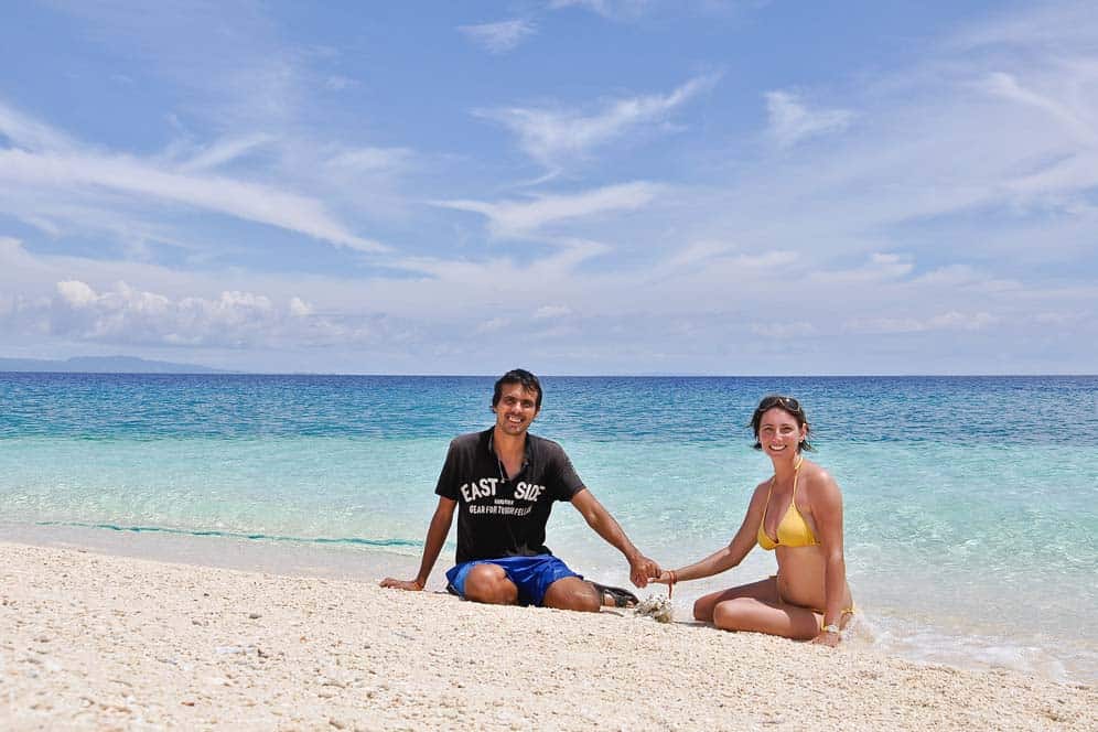 En solitario en la playa, isla de Kalanggaman, Las Filipinas En solitario en la playa, isla de Kalanggaman, Las Filipinas