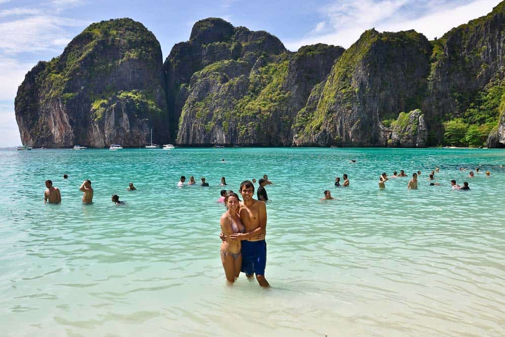 Nosotros en Maya Bay Nosotros en Maya Bay