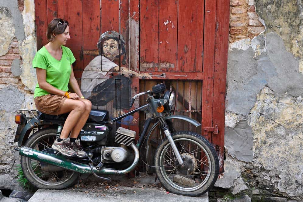 Arte callejero en George Town, Penang, Malasia Arte callejero en George Town, Penang, Malasia