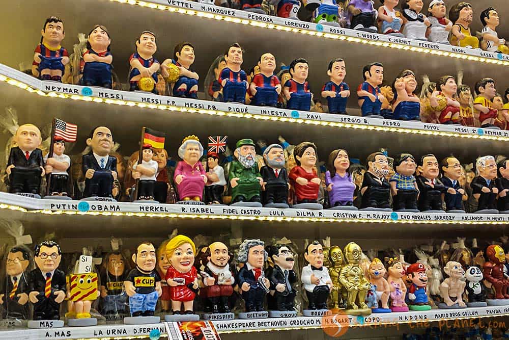 Tradiciones Navideñas en Barcelona - Caganers de famosos