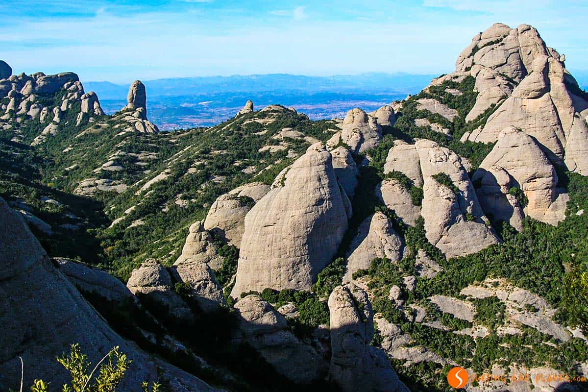 Las montañas de Montserrat, Cataluña, España Las montañas de Montserrat, Cataluña, España