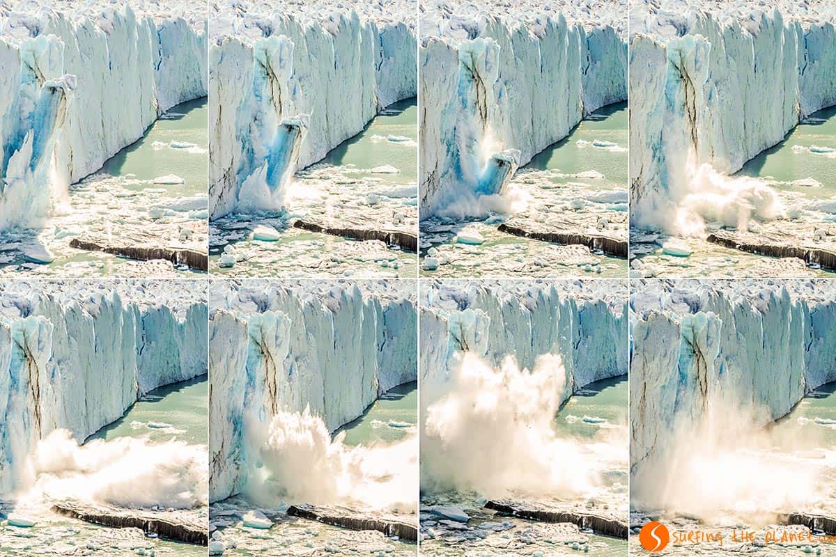 Caída de hielo, Glaciar Perito Moreno, El Calafate | Que hacer en Argentina