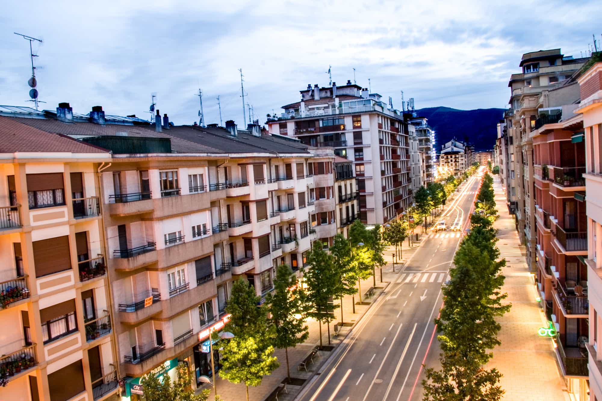 Paseo de Colón en Irun,