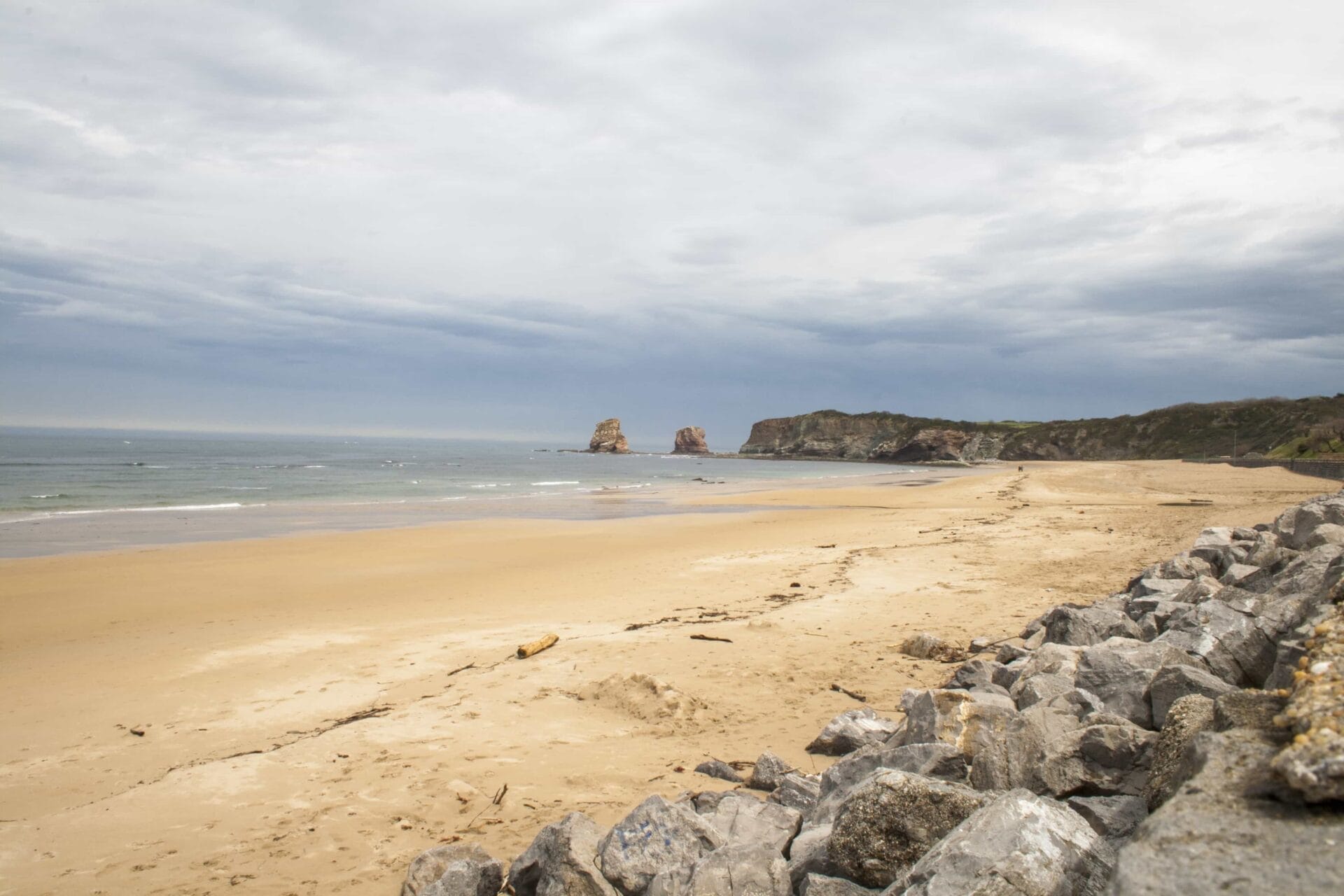La playa Ondarraitz en Hendaya