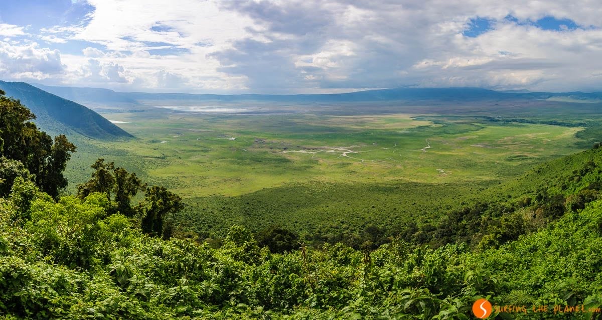Vista panorámica, Área de Conservación de Ngorongoro, Tanzania | Safari en el Cráter de Ngorongoro Vista panorámica, Área de Conservación de Ngorongoro, Tanzania | Safari en el Cráter de Ngorongoro