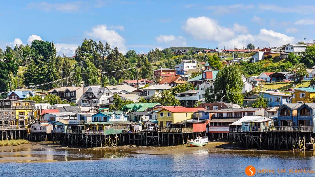Casas de palafitos, Isla de Chiloé, Chile