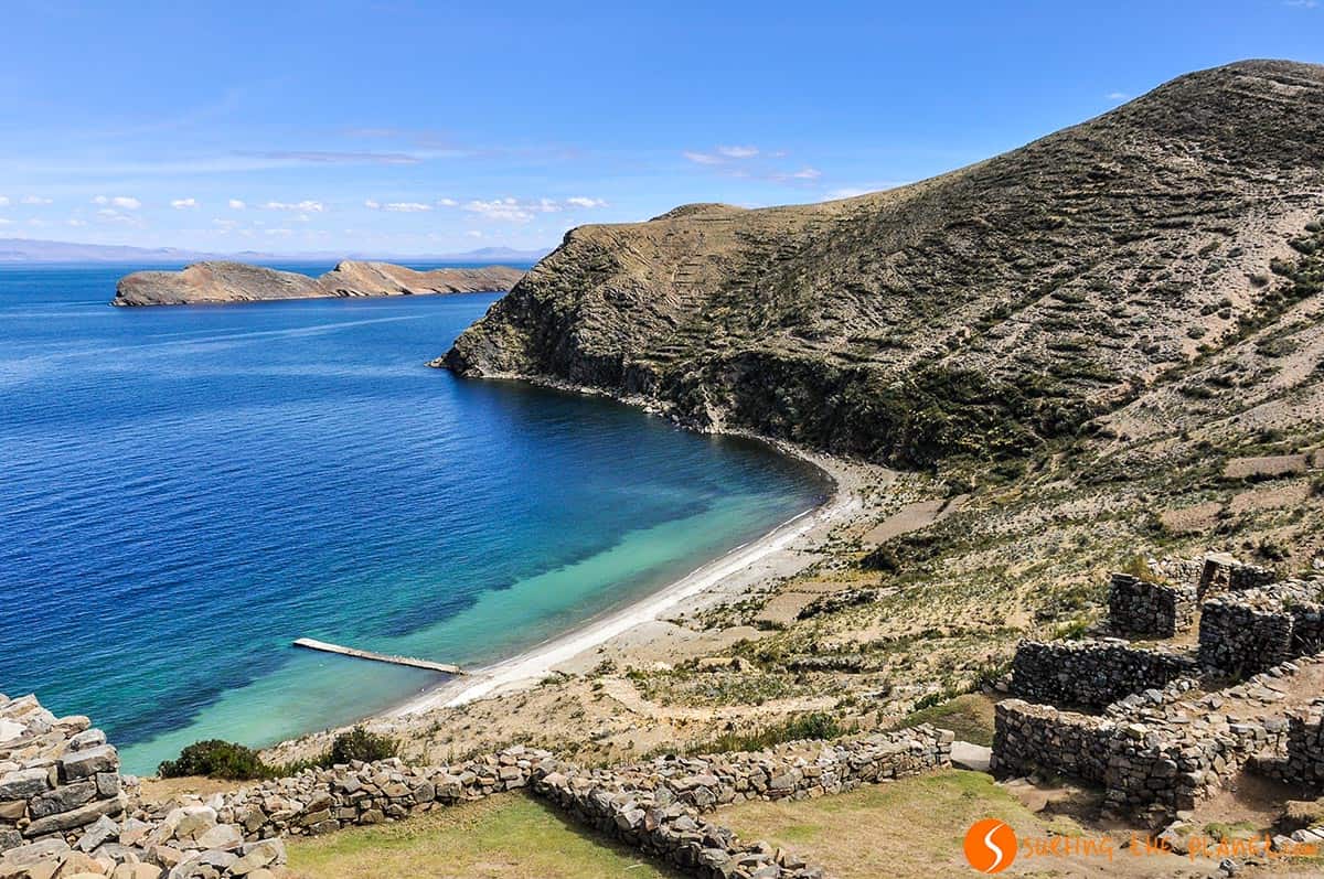 Ruinas antiguas, Isla del Sol, Bolivia Ruinas antiguas, Isla del Sol, Bolivia