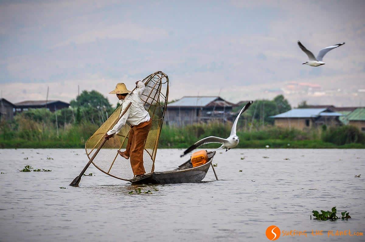 Pescador, Inle Lake, Myanmar Pescador, Inle Lake, Myanmar