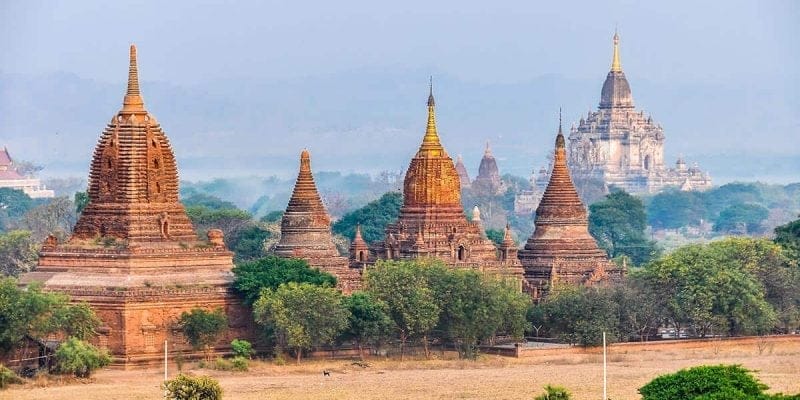 Templos, Bagan, Myanmar