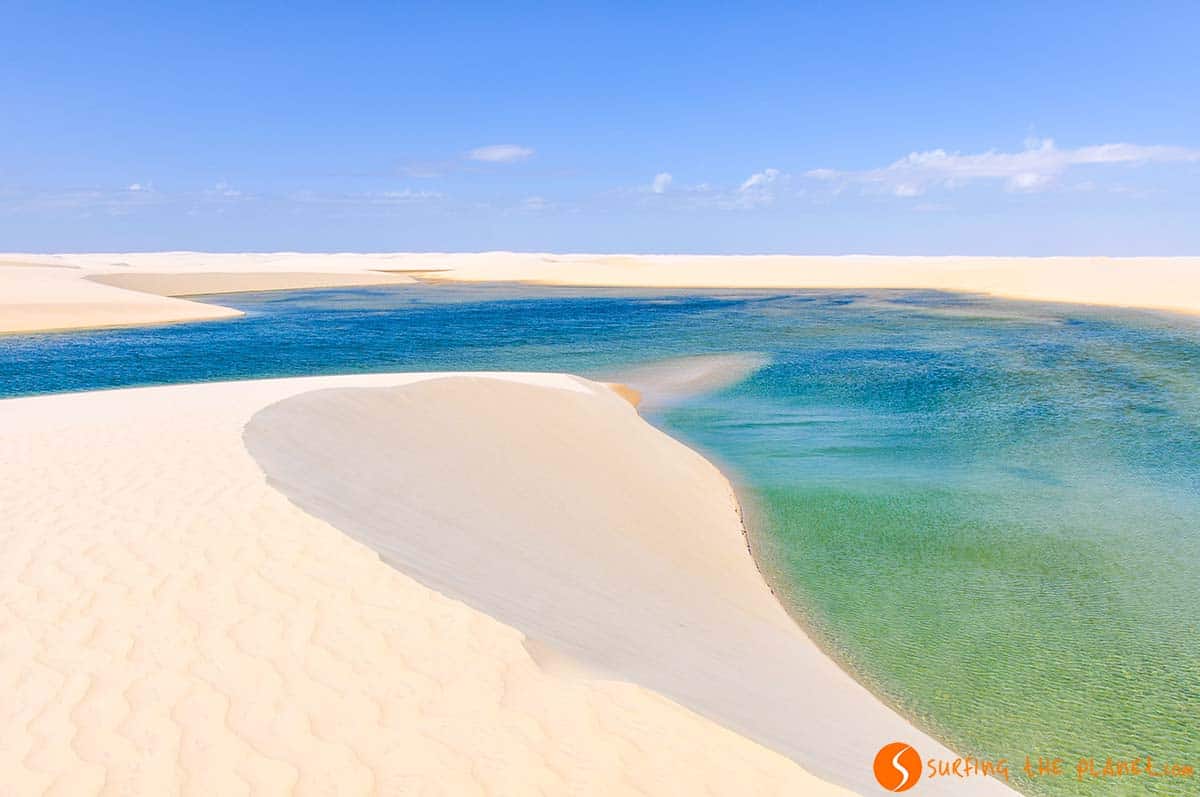 En la Laguna Verde, Lencois Maranhenses, Brasil En la Laguna Verde, Lencois Maranhenses, Brasil