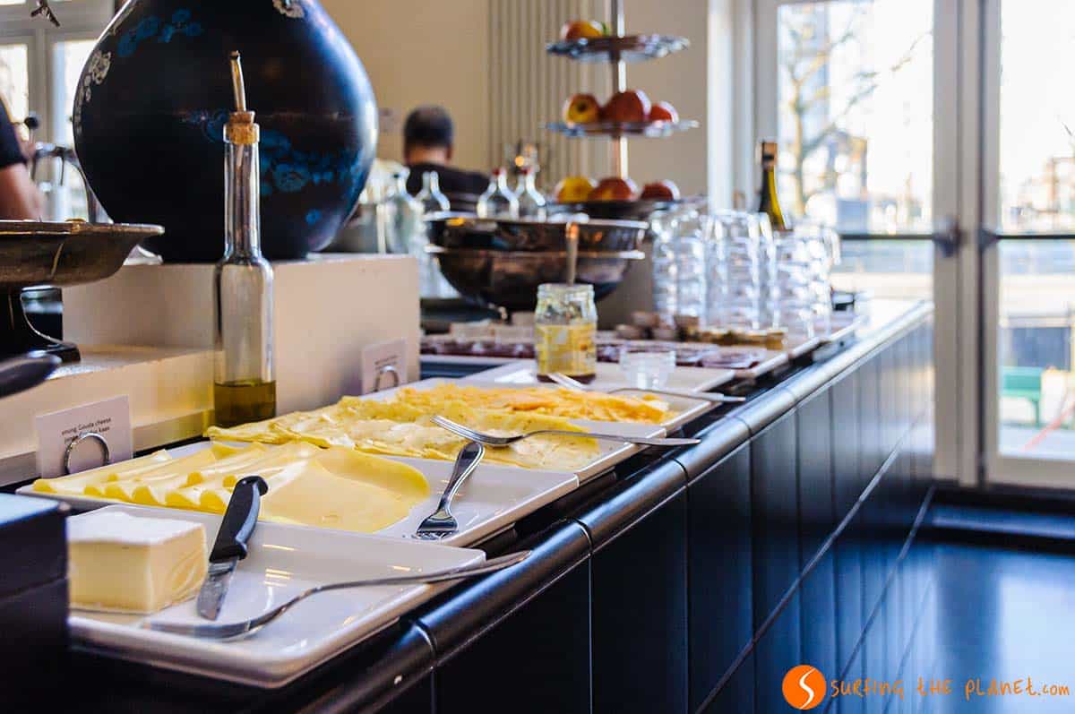Cheese at breakfast, Lloyd Hotel, Amsterdam Cheese at breakfast, Lloyd Hotel, Amsterdam