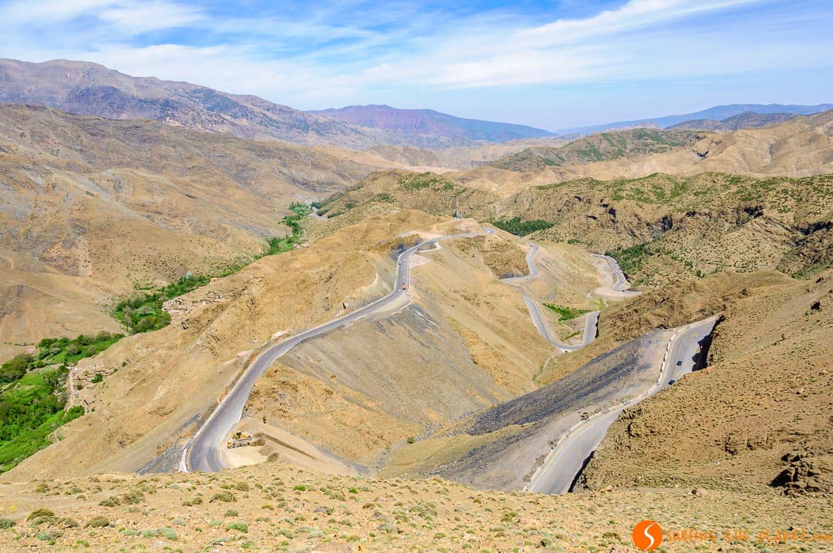 Curvy road, Atlas, Morocco Curvy road, Atlas, Morocco