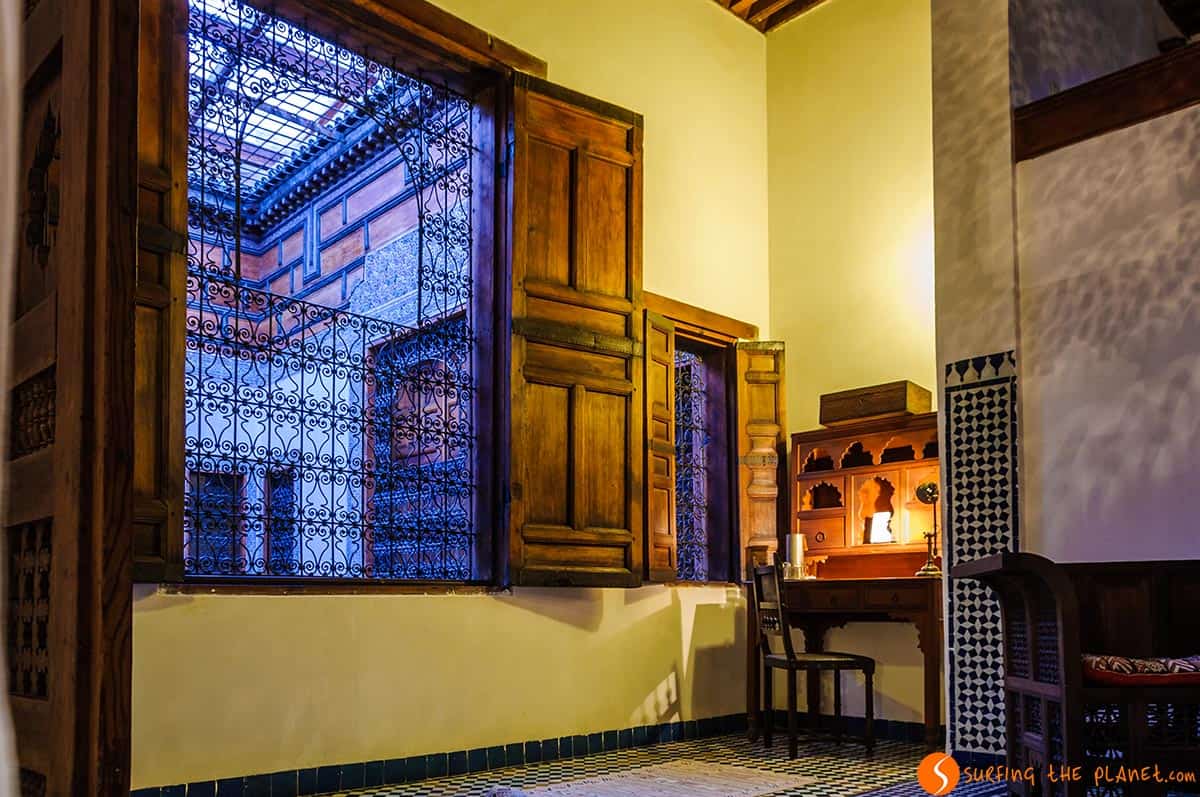 Bedroom detail, Dar Seffarine, Fes Bedroom detail, Dar Seffarine, Fes