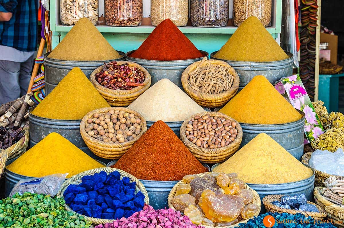 Spices in the souk, Marrakech, Morocco Spices in the souk, Marrakech, Morocco