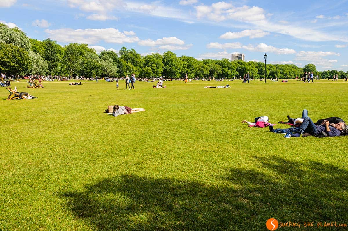 Césped, Hyde Park, Londres | Qué ver en Londres en 4 días Césped, Hyde Park, Londres | Qué ver en Londres en 4 días