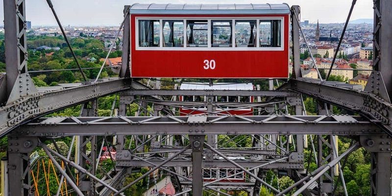 Noria en el Prater, Viena, Austria