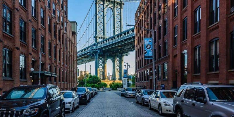 Vista del Puente Manhattan, Brooklyn, Nueva York