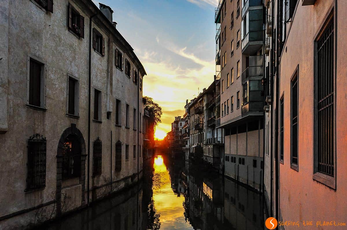 Tramonto sul canale, Padova, Italia | Cosa visitare a Padova Tramonto sul canale, Padova, Italia | Cosa visitare a Padova