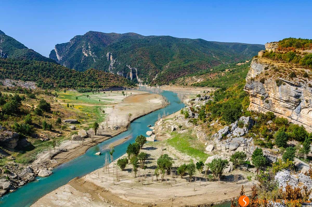 Vista de Congost de Mont-Rebei desde la Masieta, Cataluña Vista de Congost de Mont-Rebei desde la Masieta, Cataluña