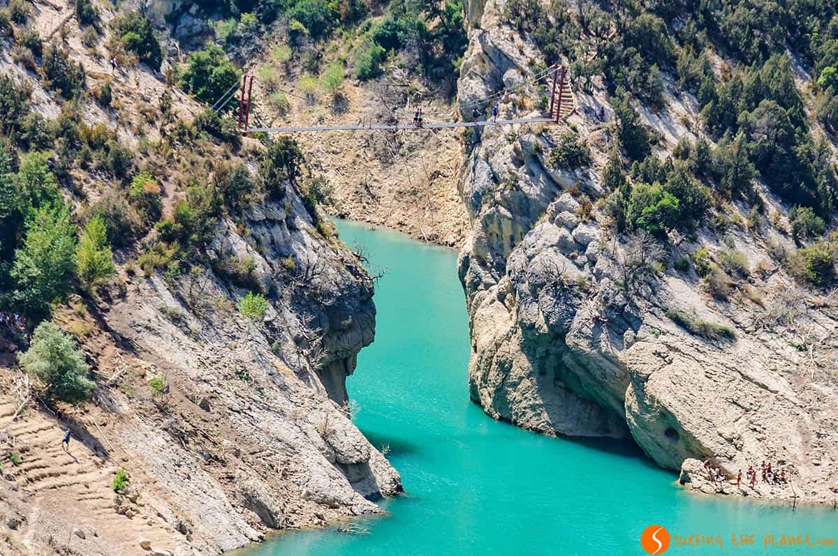 Puente Colgante en el Congost de Mont-Rebei, Huesca, Aragón Puente Colgante en el Congost de Mont-Rebei, Huesca, Aragón